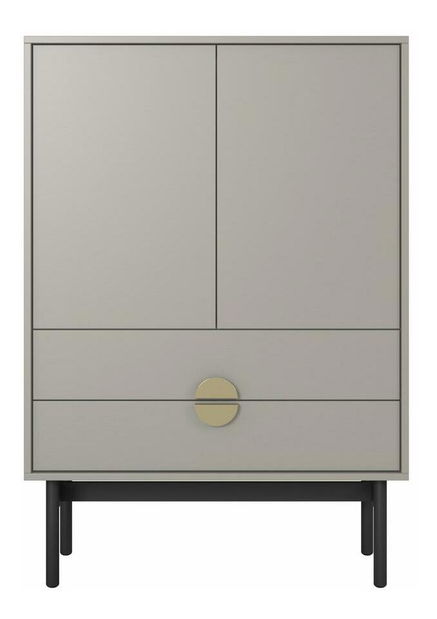 Comodă Stellia S4 (gri bej)