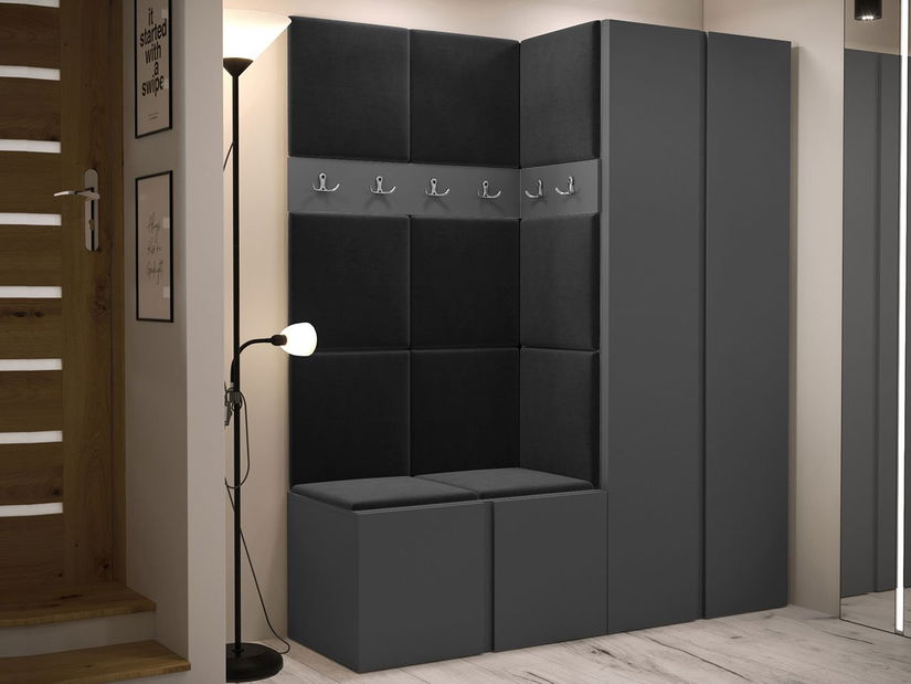 Set za predsoblje III (grafit) (Manila 18)