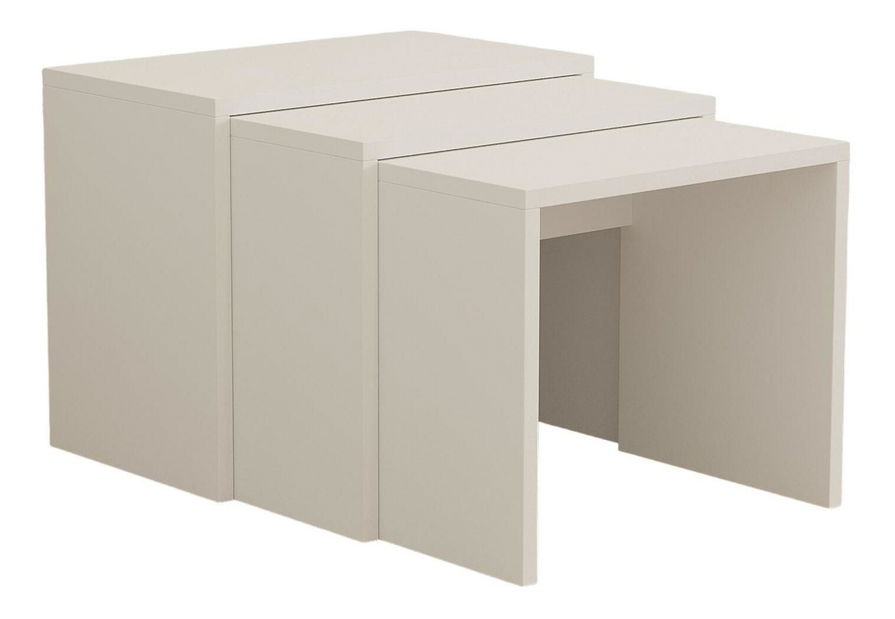 Set stolića za kavu (3 kom.)- Kuduve (bijela)