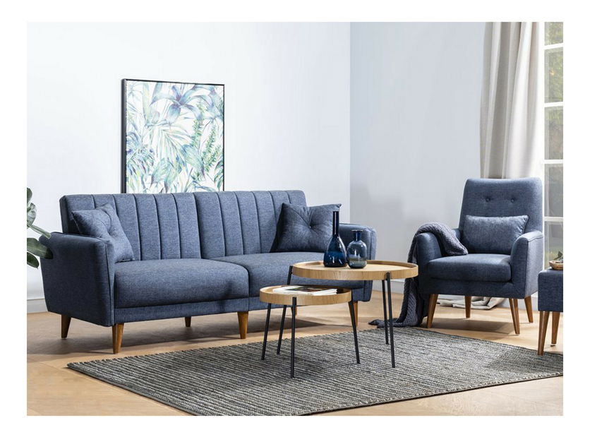 Ülőgarnitúra 3+1 Acanti (sötétkék)