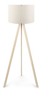 Stojanová lampa Comporollo 1 (krémová + dub)