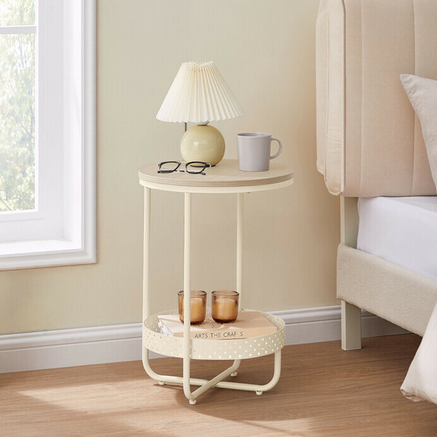 Príručný stolík Cleatinos (béžová)