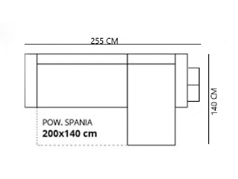 Kutna garnitura Hinata (crna + bijela) (s tabureom) (D)