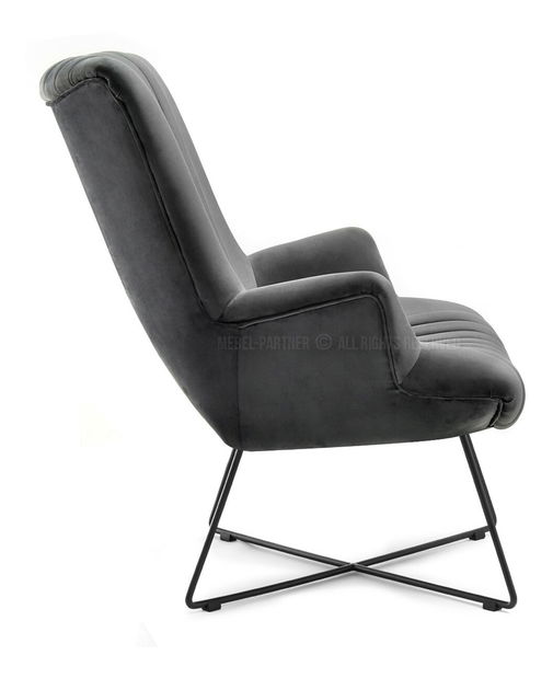 Fotoliu relax Nuttshell (grafit + negru)