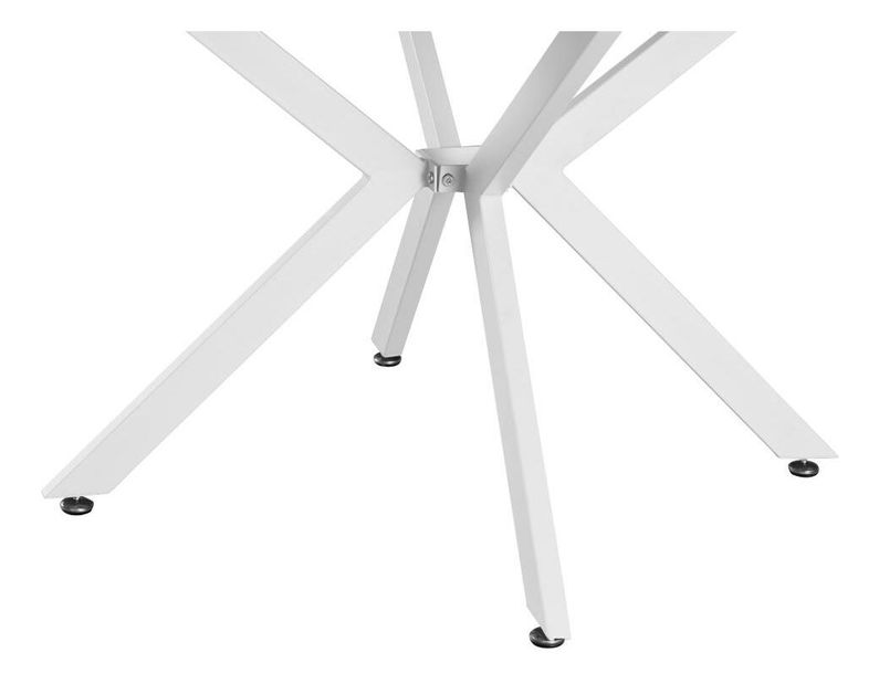 Masă de sufragerie extensibilă Amero (alb) (pentru 4-6 persoane)