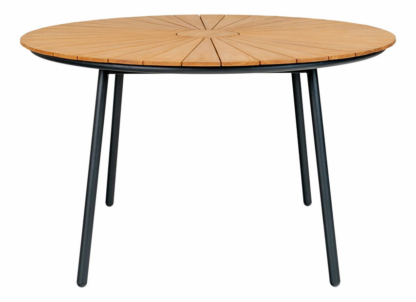 Záhradný stôl Canvoria 5 (prírodná + čierna)