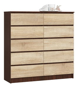 Comodă Kapil III (wenge + Stejar sonoma)