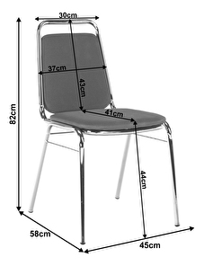 Scaun de birou Zella (gri)