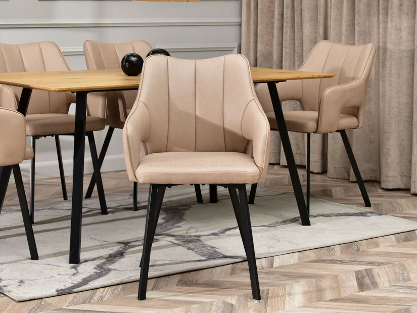 Szék Carl (bézs + arany)