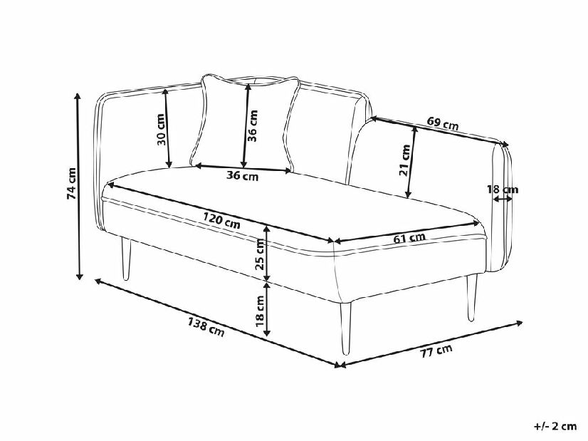 Sofa Cheza (bež) (L)