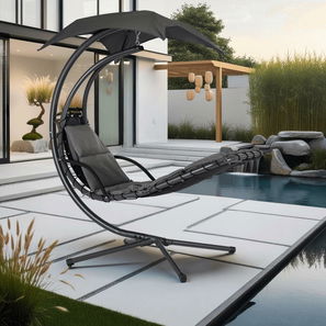 Vrtna fotelja za ljuljanje Respirar (siva) 