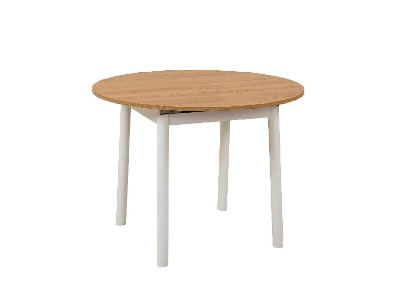 Set mobilier sufragerie Duvasa 6 (stejar + alb) (pentru 2 persoane)