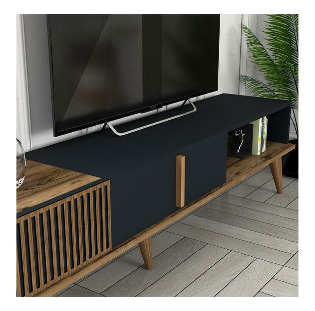 Obývacia stena Millano (orech + antracit)