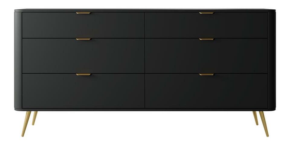 Komoda Ovenia O4 (crna)