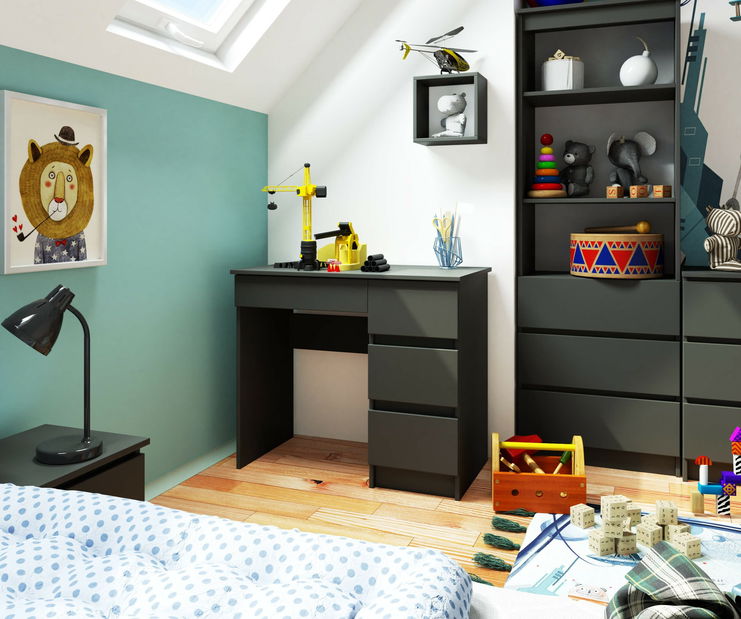 Masă PC Benicio II (Gri) (D)