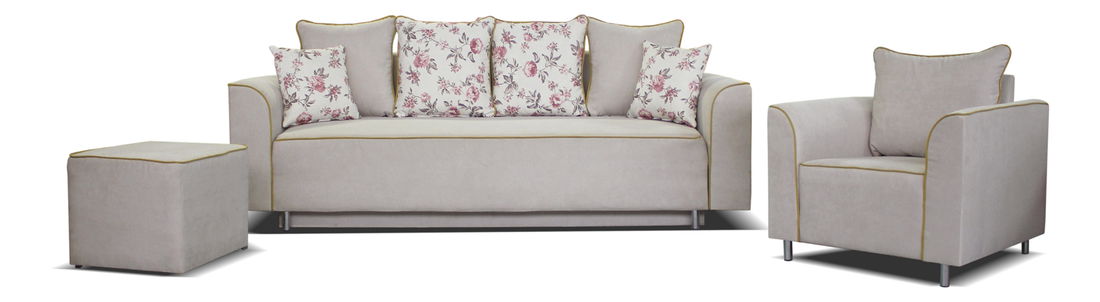 Sedacia súprava Suri 3R+1+TAB (béžová)