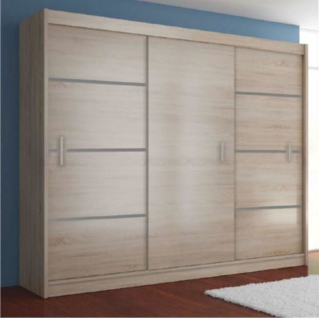 Dulap de haine Magnet 250 (Stejar sonoma + Gri) *vânzare stoc