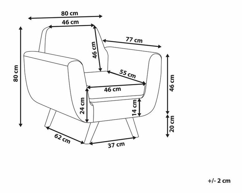 Kreslo BRANUS (zelená)