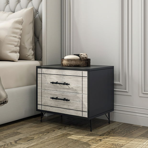 Noptieră Natasha (gri + Negru)
