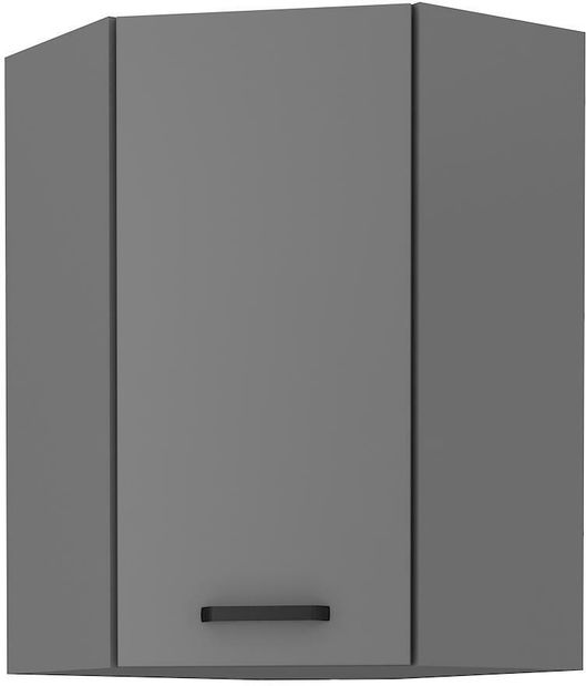 Dulap superior de bucătărie, de colț Nesia 60x60 GN-90 1F (45°) (Cadru: antracit + front: antracit)