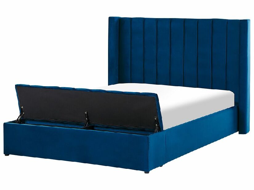 Manželská posteľ 140 cm Noya (modrá)