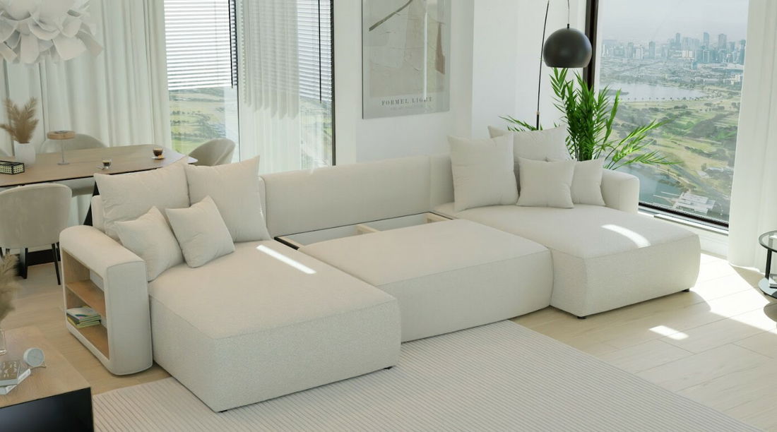 Kutna garnitura Napolia U (bež)