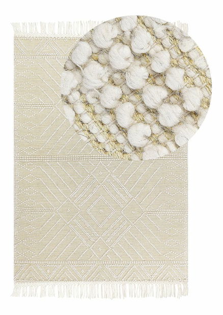 Ozdobný vankúš 45 x 45 cm Mais (biela)