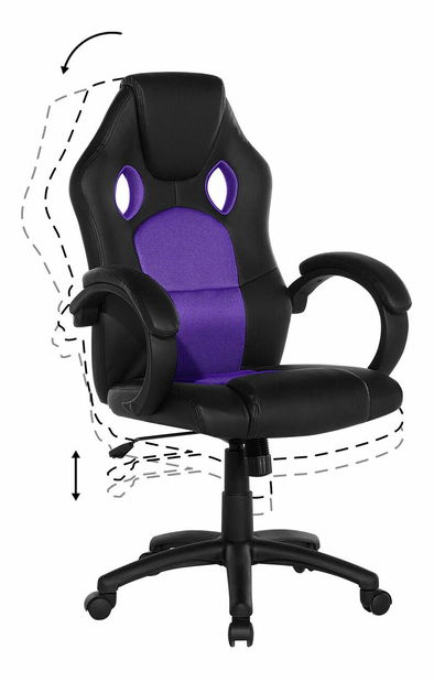 Kancelárska stolička Roast (purpurový)