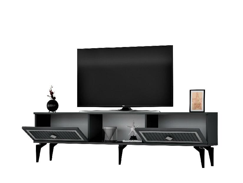 TV asztal/szekrény Kututa 2 (antracit + ezüst) 