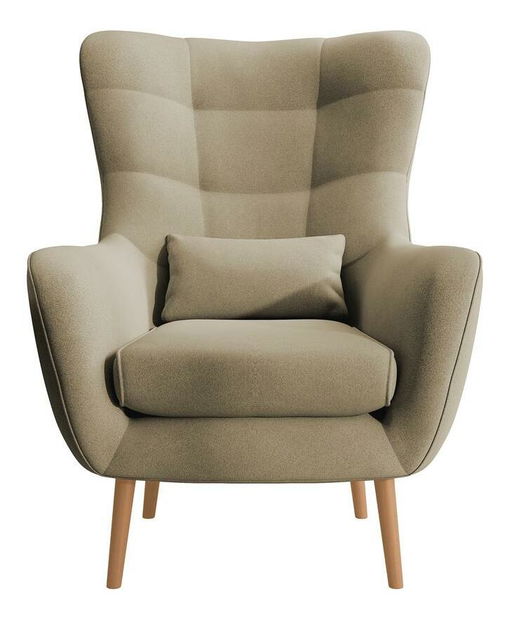 Fotel lábtartóval Veneza VZ2 (bézs + bükk)