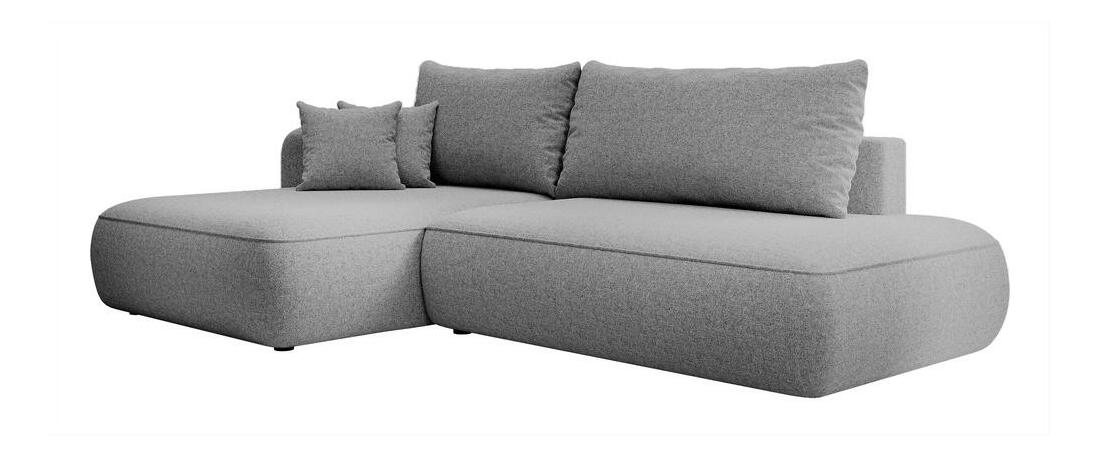 Sarokkanapé Fergie (B) (szürke + fekete) 