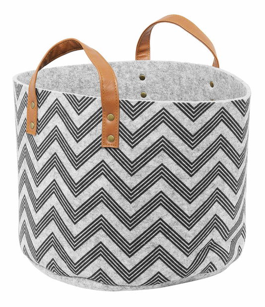 Set 3 buc coșuri textile BELOVA (plsť) (gri)