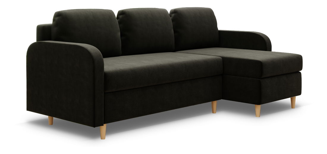 Sarokkanapé Marty (J) (szürkésfekete)