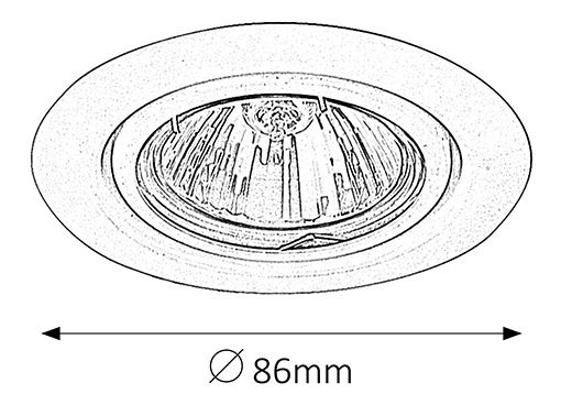 Vstavané svietidlo Spot Relight 1091 (biela)