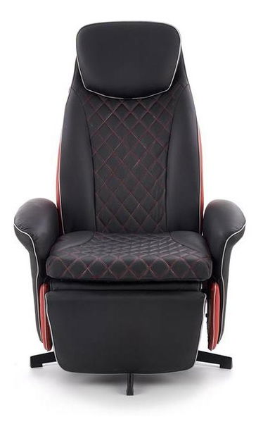 Kancelárské kreslo Caitlyn (čierna + červena