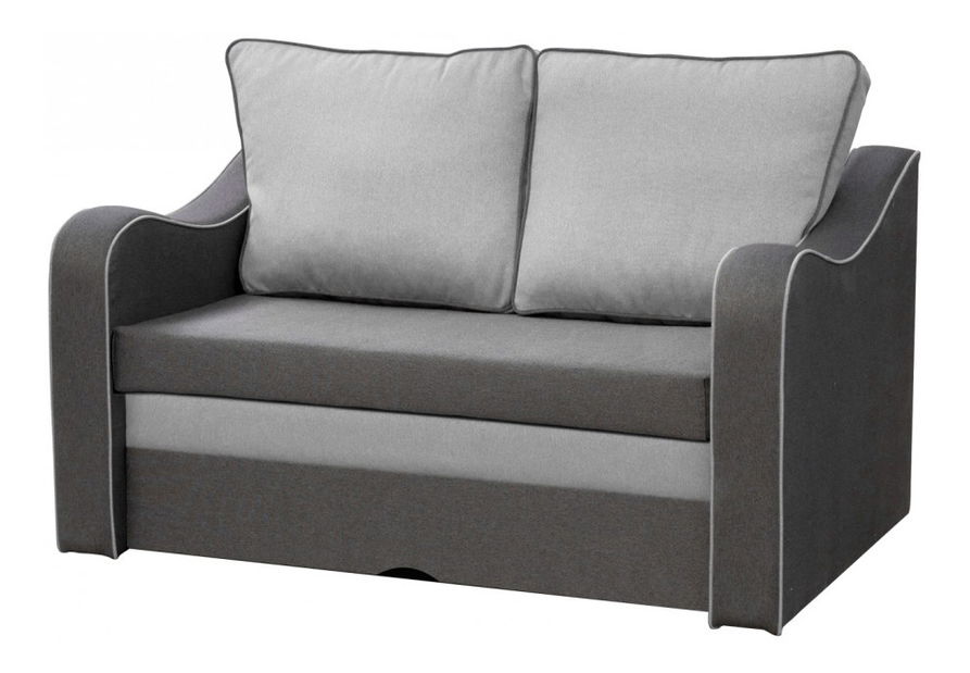Pohovka dvojsedačka Samus (tmavosivá + sivá)