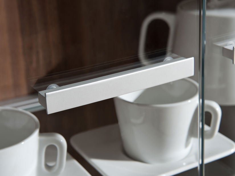 Obývacia stena Decodom Nicola Kombi 51 slivka + lesk vanilka (s osvetlením)