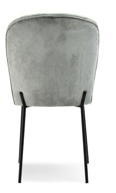 Jedálenská stolička Obrar (sivá + čierna)