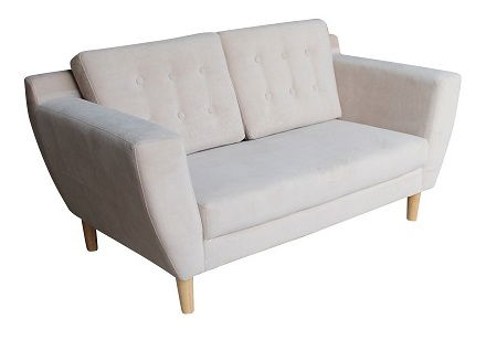 Pohovka dvojsedačka Scandi (krémová)