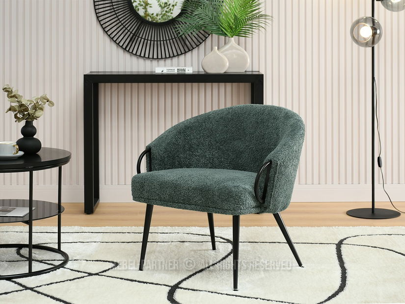 Kreslo Carma F (zelená + čierna)