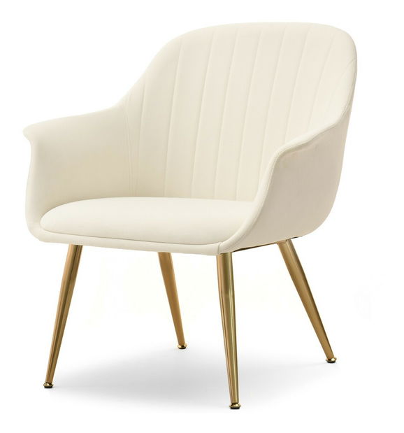 Fotoliu de design Osmogos (crem + negru)