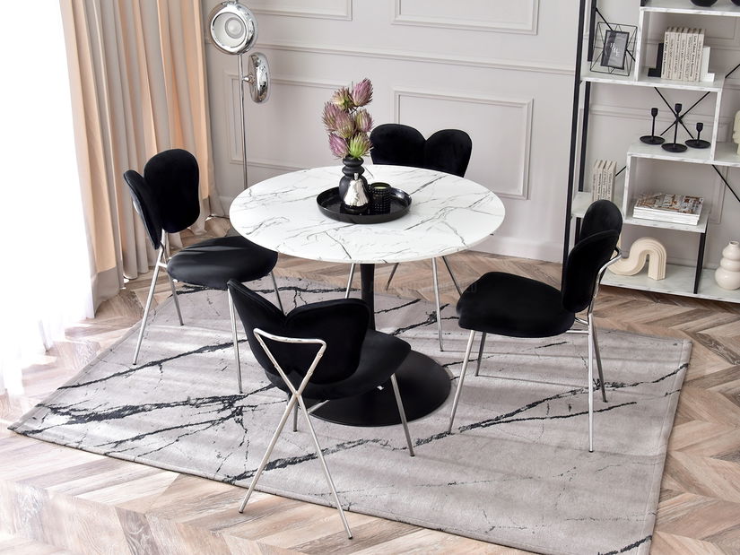 Scaun Wrangler (negru + crom)