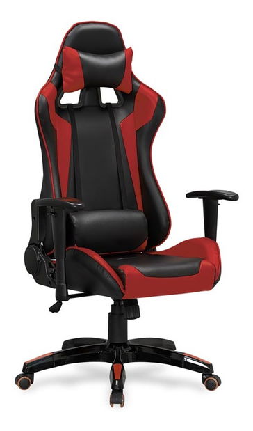 Irodai fotel Defender (fekete + piros)