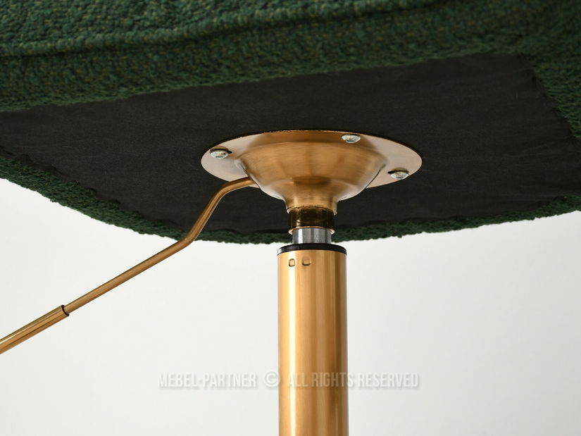 Kreslo Island (zelená + zlatá)