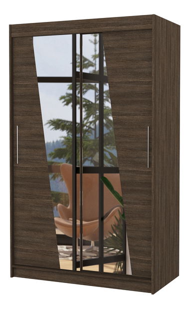 Ormar za garderobu Tolex (choco) (s ogledalom)