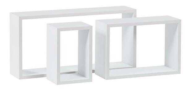 Set 3 rafturi de perete Pentiassa (alb mat)