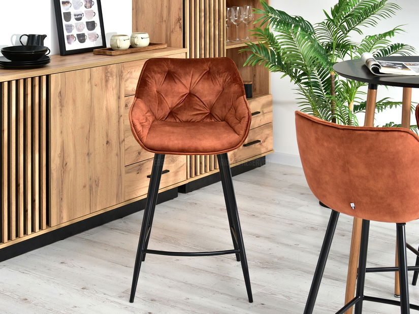 Stolička Lars (medená + čierna)