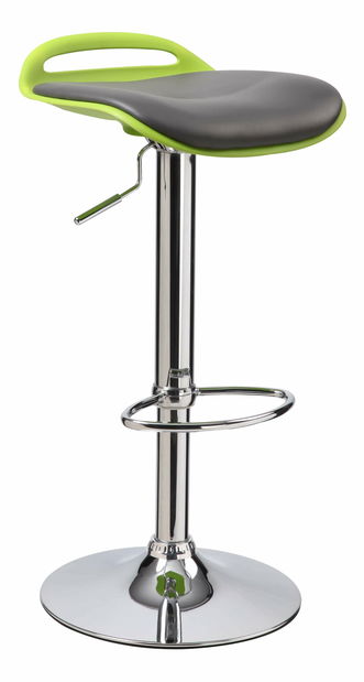 Barová stolička H-60 (čierna + zelená)