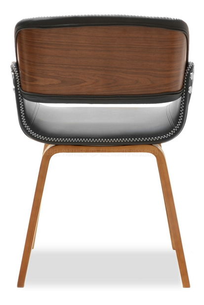 Stolička Noughat (orech tmavý + chrómová)