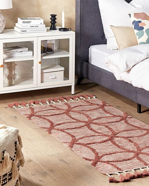 Detský koberec ⌀ 100 cm Kity (červená)